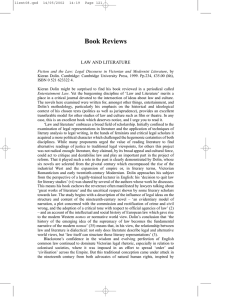 Book Reviews LAW AND LITERATURE