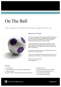 On The Ball Our regular football-focused legal round-up On The Ball.
