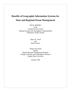 Benefits of Geographic Information Systems for State and Regional Ocean Management