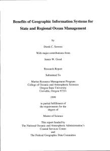 State and Regional Ocean Management Benefits of Geographic Information Systems for