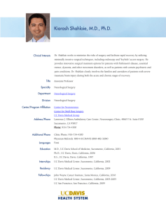 Kiarash Shahlaie, M.D., Ph.D.