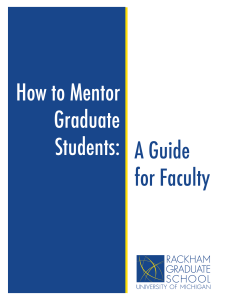 How to Mentor Graduate Students: A Guide