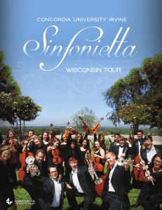 Sinfonietta WISCONSIN TOUR