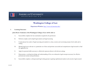 Washington College of Law Juris Doctor