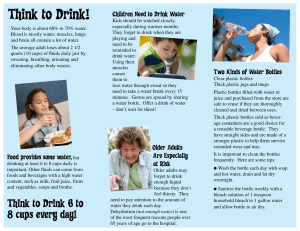 Think to Drink!  Children Need to Drink Water