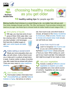 choosing healthy meals as you get older 10 tips