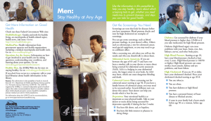 Men: Stay Healthy at Any Age Get More Information on Good