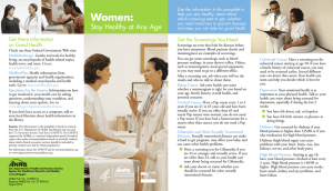 Women: Stay Healthy at Any Age Get More Information