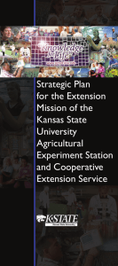 Strategic Plan for the Extension Mission of the Kansas State