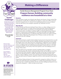 Making a Difference Prepare Kansas: Building community Grand