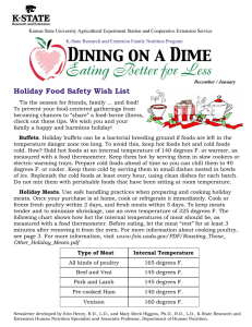 Holiday Food Safety Wish List