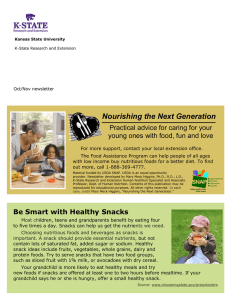 Nourishing the Next Generation Practical advice for caring for your