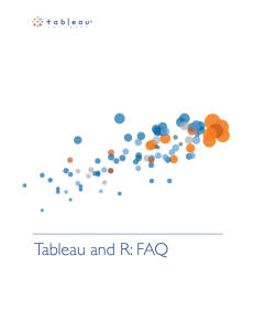 Tableau and R: FAQ