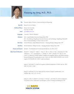 Xiaosong Joy Jiang, M.D., Ph.D.