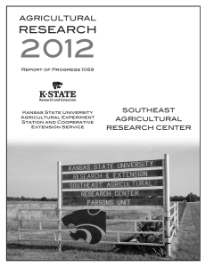 2012 RESEARCH AGRICULTURAL SOUTHEAST