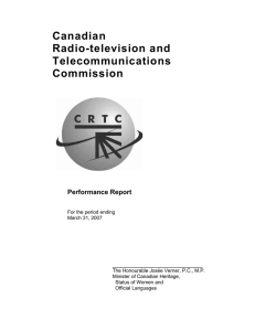 Canadian Radio-television and Telecommunications Commission