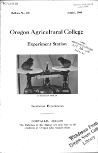 4 .4 Oregon Agricultural College Experiment Station