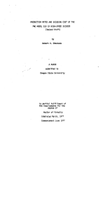 PRODUCTION RATES AND SKIDDING COST OF (Second Draft) Robert H. Ohmstede