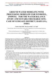 GROUND WATER MODELING WITH PROCESSING MODFLOW FOR WINDOWS,