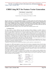 CBIR Using DCT for Feature Vector Generation