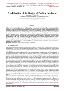 International Journal of Application or Innovation in Engineering &amp; Management... Web Site: www.ijaiem.org Email: , Volume 1, Issue 4, December 2012