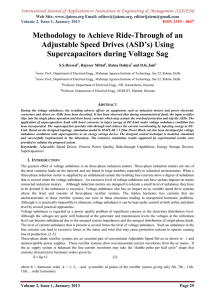 Methodology to Achieve Ride-Through of an Adjustable Speed Drives (ASD’s) Using