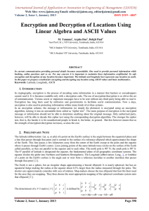 International Journal of Application or Innovation in Engineering &amp; Management... Web Site: www.ijaiem.org Email: , Volume 2, Issue 1, January 2013