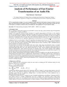 International Journal of Application or Innovation in Engineering &amp; Management... Web Site: www.ijaiem.org Email: , Volume 2, Issue 11, November 2013