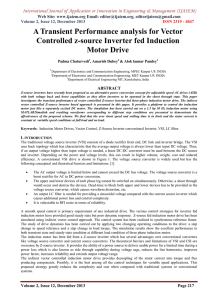 A Transient Performance analysis for Vector Web Site: www.ijaiem.org Email: ,