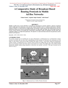 A Comparative Study of Broadcast Based Routing Protocols in Mobile