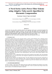 A Novel Series Active Power Filter Scheme Harmonic Compensation