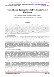 International Journal of Application or Innovation in Engineering &amp; Management... Web Site: www.ijaiem.org Email: , Volume 2, Issue 3, March 2013