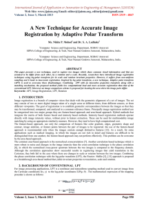 A New Technique for Accurate Image Registration by Adaptive Polar Transform