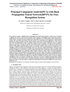 Principal Component Analysis(PCA) with Back Propogation Neural Network(BPNN) for Face Recognition System