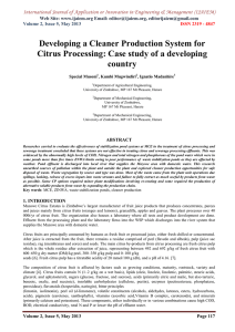 Developing a Cleaner Production System for country