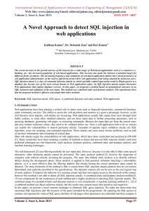 International Journal of Application or Innovation in Engineering &amp; Management... Web Site: www.ijaiem.org Email: , Volume 2, Issue 6, June 2013