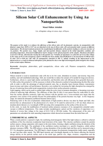 International Journal of Application or Innovation in Engineering &amp; Management... Web Site: www.ijaiem.org Email: , Volume 2, Issue 6, June 2013