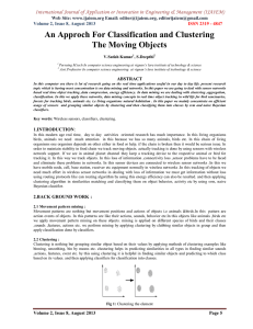 An Approch For Classification and Clustering The Moving Objects