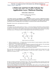 A Relevant and Survivable Scheme for Application Layer Multicast Routing