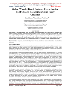 Gabor Wavelet Based Features Extraction for RGB Objects Recognition Using Fuzzy Classifier