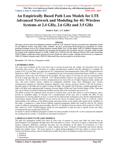 An Empirically Based Path Loss Models for LTE