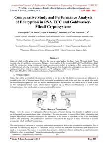 Comparative Study and Performance Analysis Micali Cryptosystems