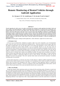 International Journal of Application or Innovation in Engineering &amp; Management... Web Site: www.ijaiem.org Email: , Volume 3, Issue 1, January 2014