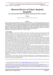 International Journal of Application or Innovation in Engineering &amp; Management... Web Site: www.ijaiem.org Email: , Volume 3, Issue 1, January 2014