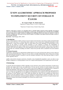 A C  NEW ALGORITHMIC APPROACH PROPOSED