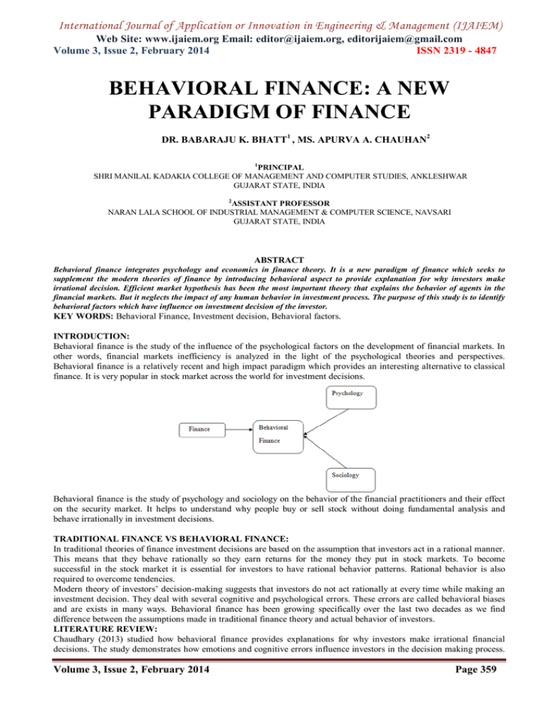 behavioral-finance-a-new-paradigm-of-finance