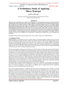 International Journal of Application or Innovation in Engineering &amp; Management... Web Site: www.ijaiem.org Email: Volume 3, Issue 4, April 2014