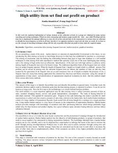 International Journal of Application or Innovation in Engineering &amp; Management... Web Site: www.ijaiem.org Email: Volume 3, Issue 4, April 2014