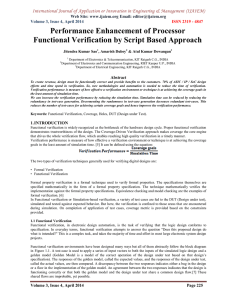 Performance Enhancement of Processor Functional Verification by Script Based Approach