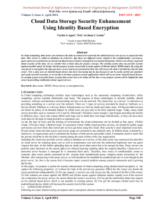 International Journal of Application or Innovation in Engineering &amp; Management... Web Site: www.ijaiem.org Email: Volume 3, Issue 4, April 2014